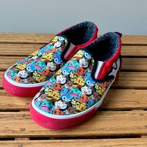 Pokemon Ground Up Slip-on Canvas Sneakers Shoes Unisex Nintendo Size Youth 5